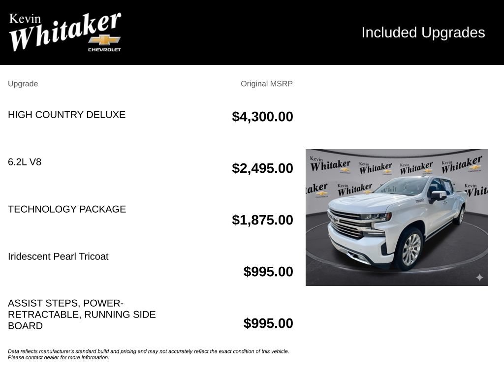 Certified 2020 Chevrolet Silverado 1500 High Country w/ Technology Package AWD/4WD image 37