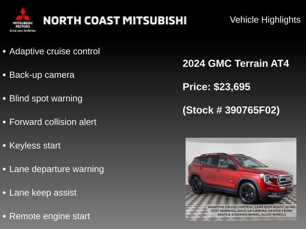 Used 2024 GMC Terrain AT4 w/ LPO, Floor Liner Package AWD/4WD image 2