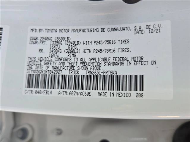 Used 2022 Toyota Tacoma SR w/ SR Convenience Package RWD image 23