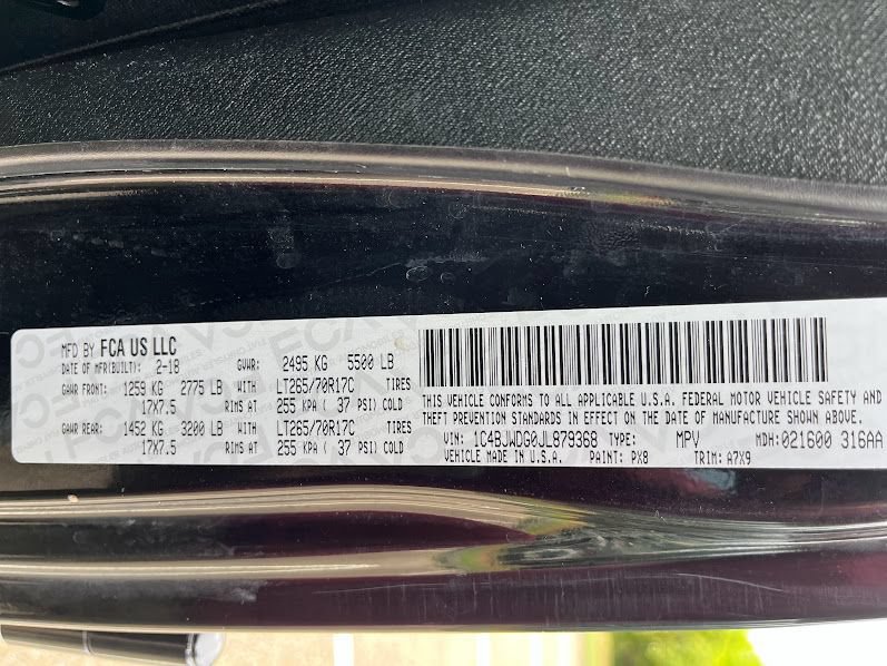 Used 2018 Jeep Wrangler Unlimited Sport S AWD/4WD image 7