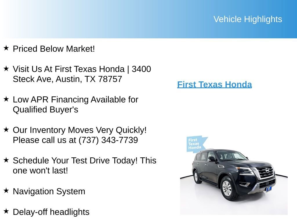 Used 2024 Nissan Armada SV RWD image 9