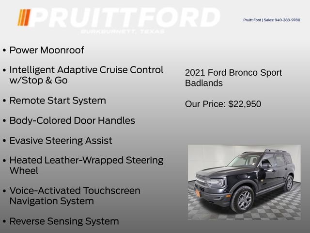 Used 2021 Ford Bronco Sport Badlands w/ Badlands Package image 25