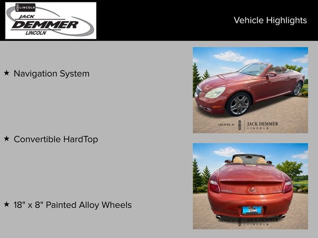 Used 2006 Lexus SC 430 Convertible RWD image 24