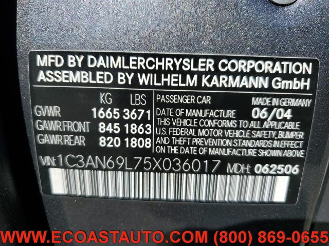 Used 2005 Chrysler Crossfire Limited RWD image 11