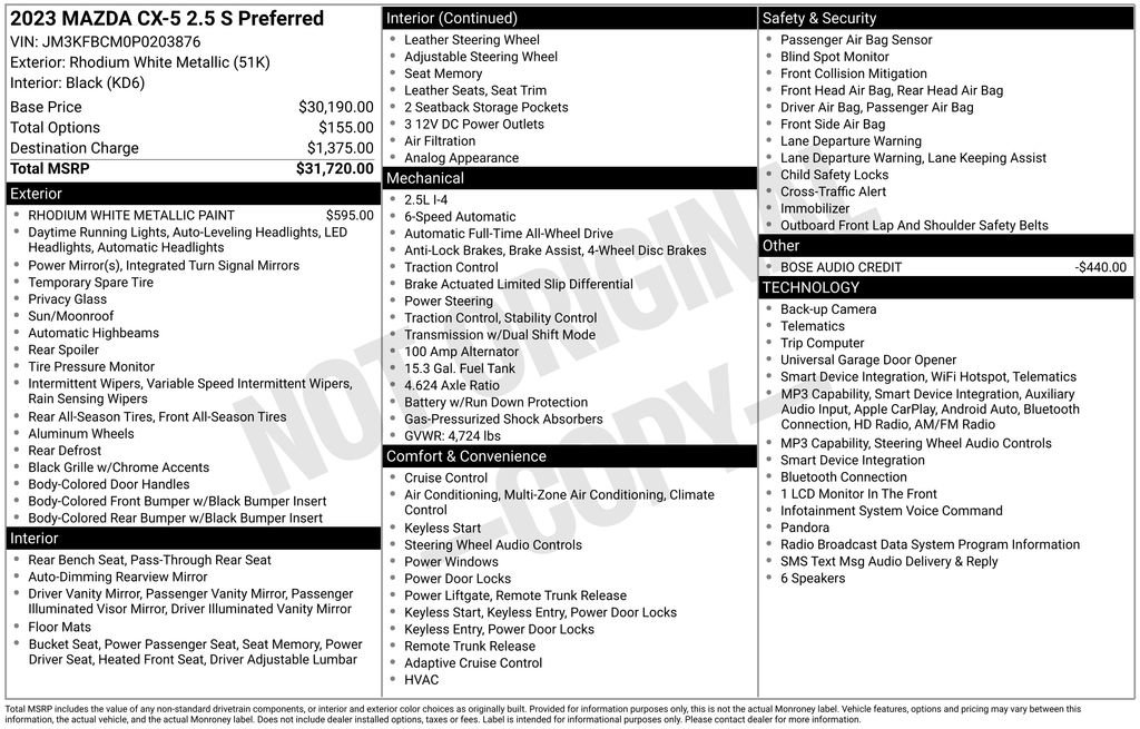 Certified 2023 MAZDA CX-5 AWD 2.5 S image 9