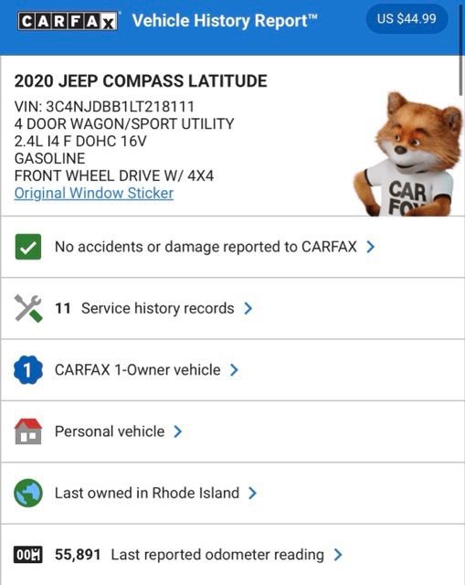 Used 2020 Jeep Compass Latitude w/ Cold Weather Group image 3