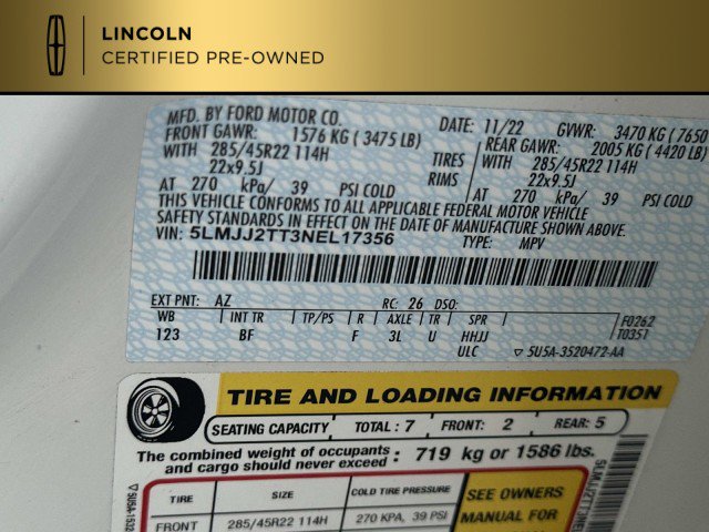 Certified 2022 Lincoln Navigator Black Label AWD/4WD image 41