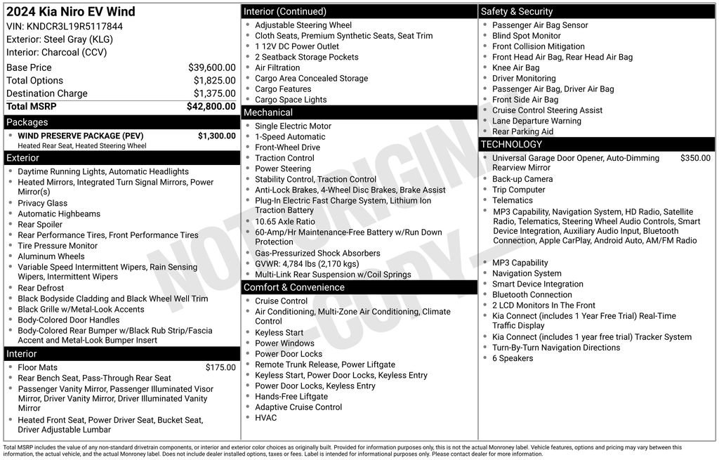 Used 2024 Kia Niro Wind w/ Wind Preserve Package FWD image 2