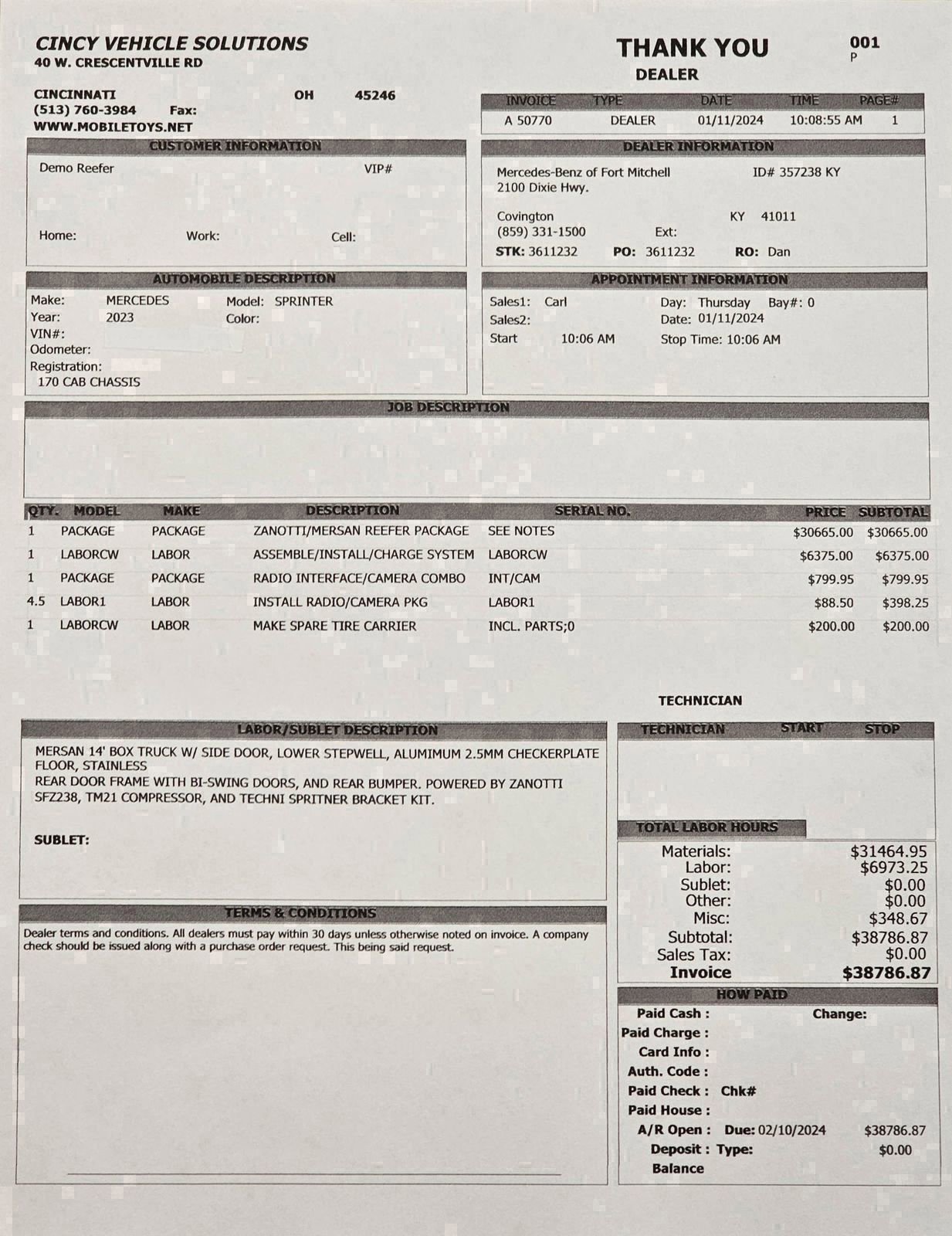 Used 2023 Mercedes-Benz Sprinter 3500 image 31