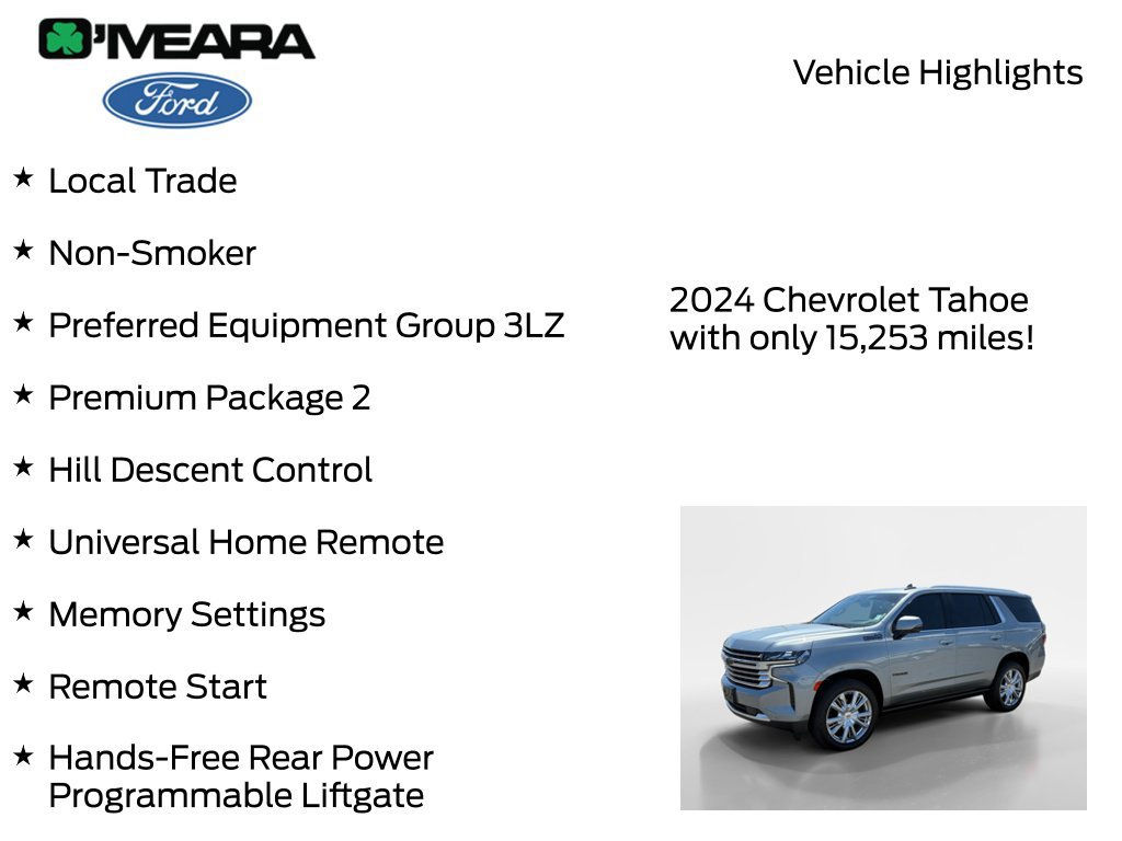 Used 2024 Chevrolet Tahoe High Country w/ Premium Package 2 AWD/4WD image 7