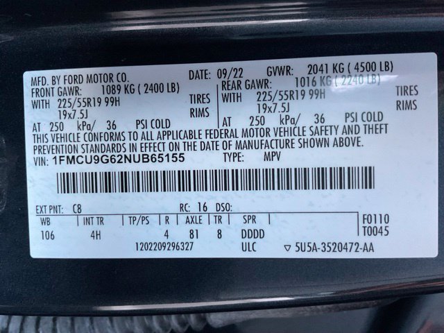 Used 2022 Ford Escape SE w/ SE Sport Appearance Package AWD/4WD image 44