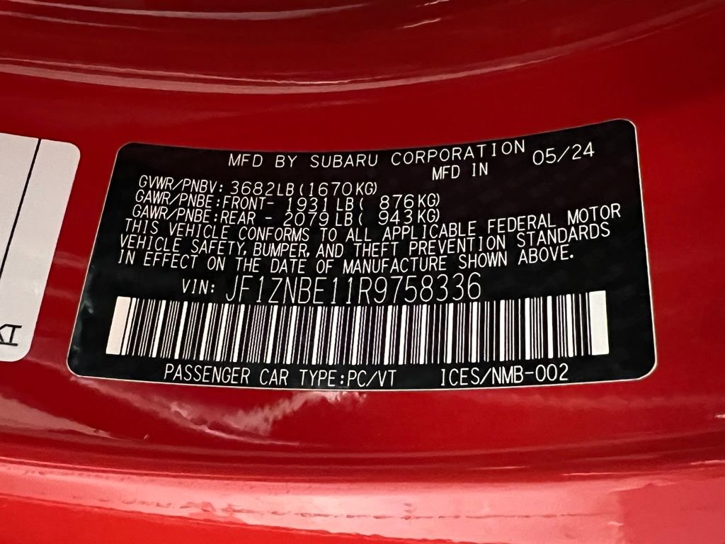 Certified 2024 Toyota GR86 Premium w/ Performance Package image 36