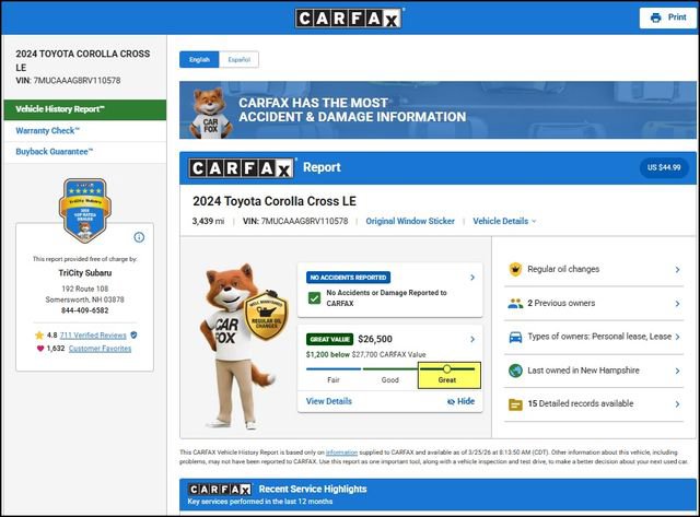 Used 2024 Toyota Corolla Cross LE image 11