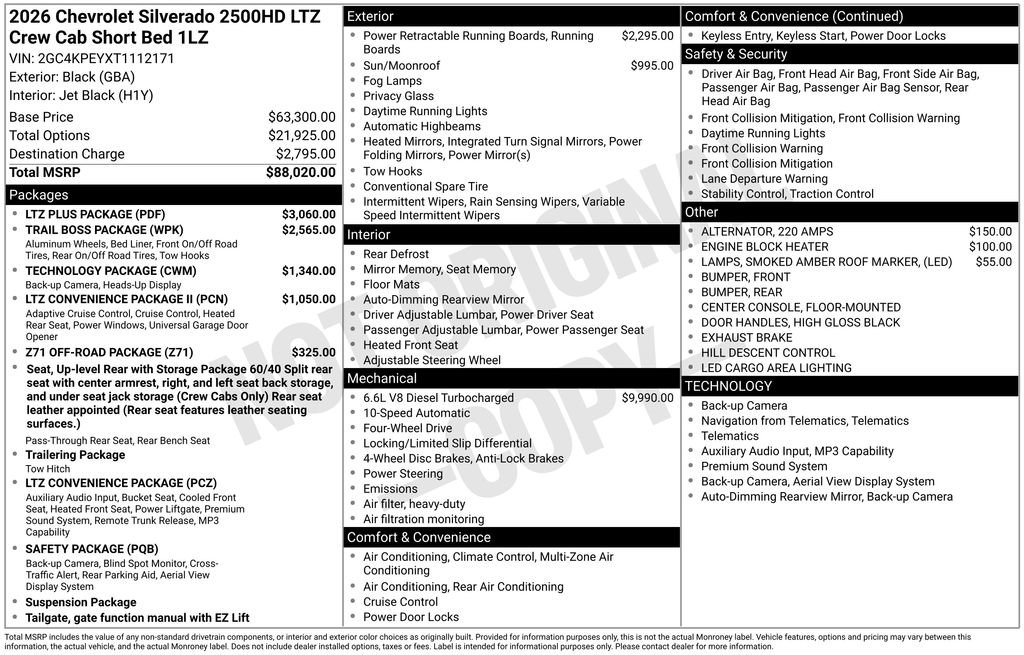 Certified 2026 Chevrolet Silverado 2500 LTZ w/ LTZ Plus Package AWD/4WD image 4