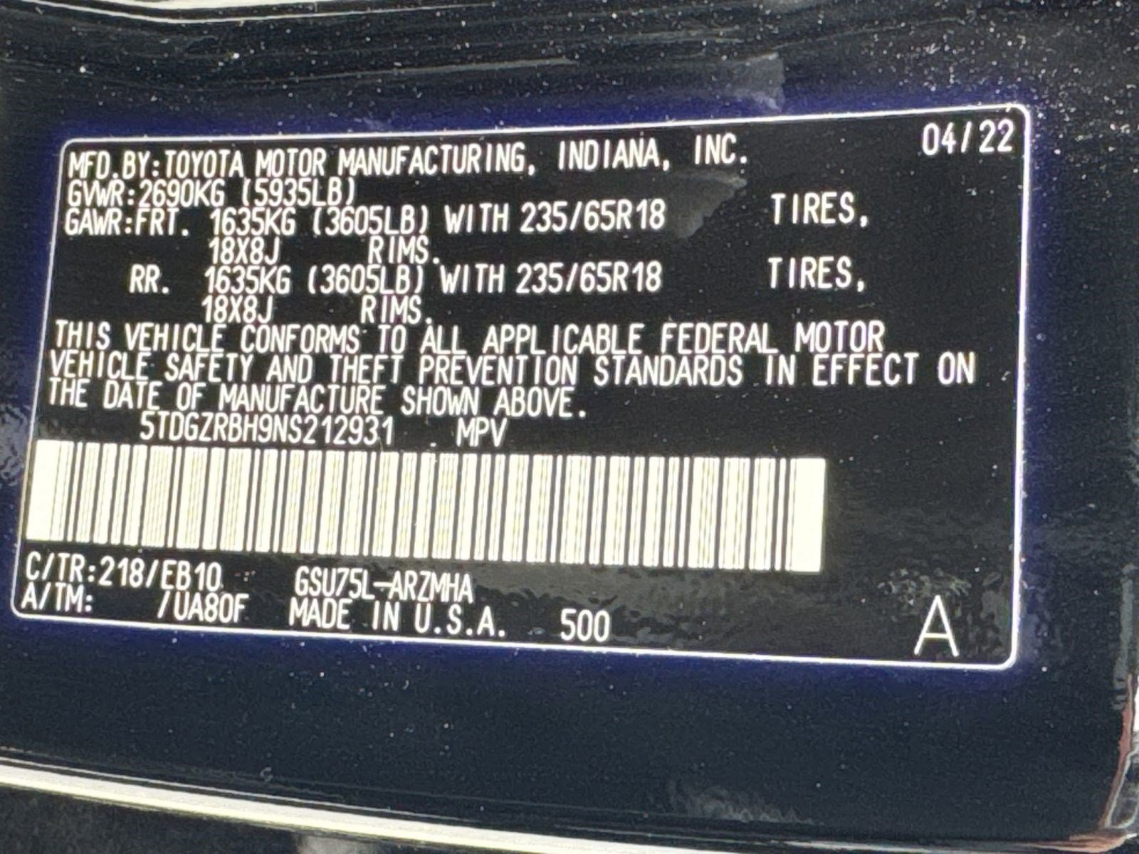 Used 2022 Toyota Highlander XLE image 19