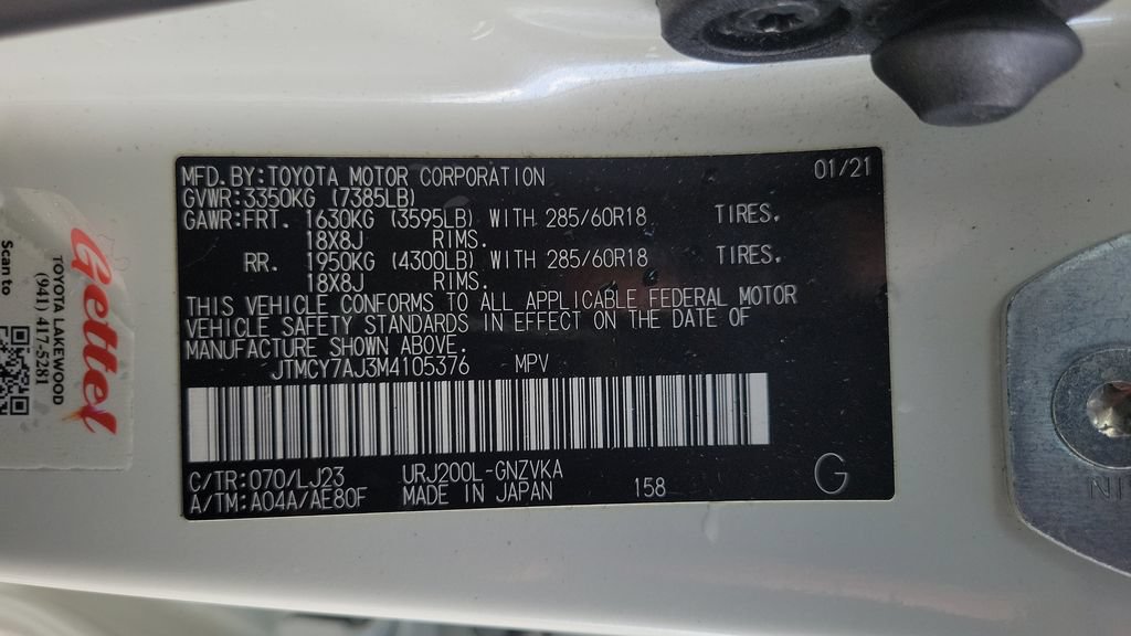 Certified 2021 Toyota Land Cruiser AWD/4WD image 26