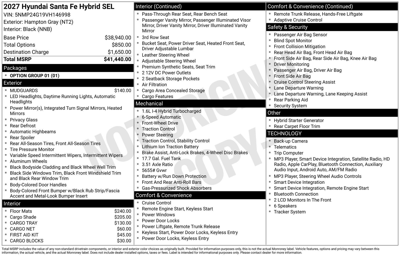 New 2027 Hyundai Santa Fe SEL FWD image 18