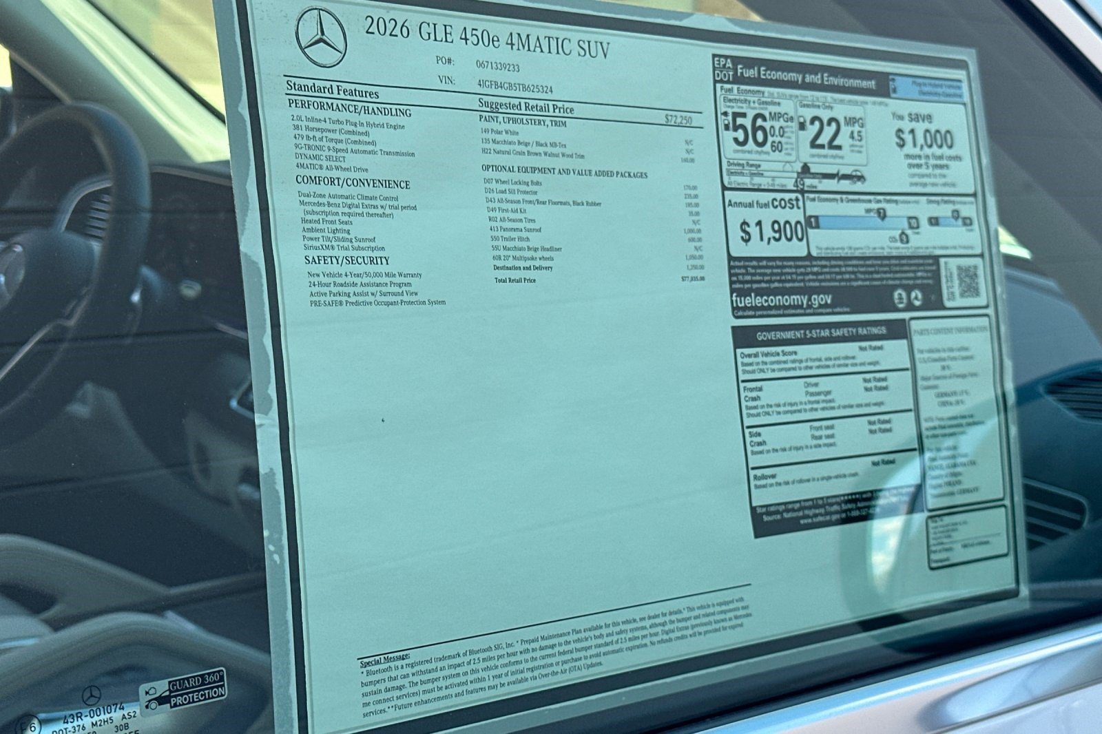Used 2026 Mercedes-Benz GLE 450e 4MATIC image 30
