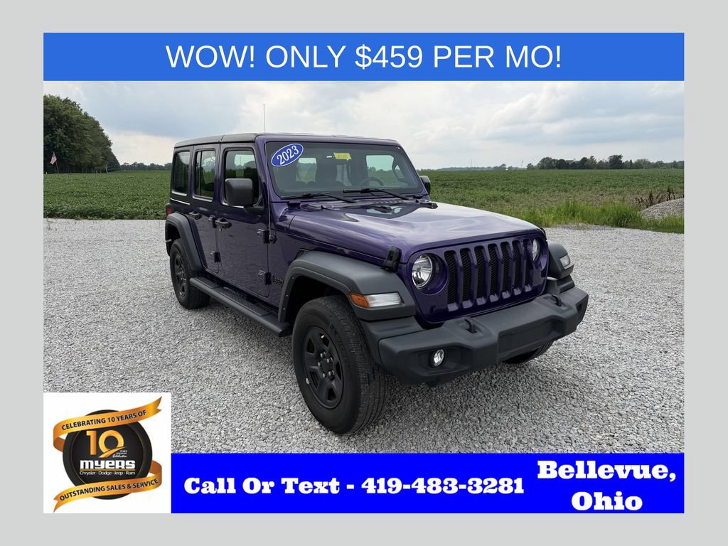 Used 2023 Jeep Wrangler Unlimited Sport AWD/4WD image 1