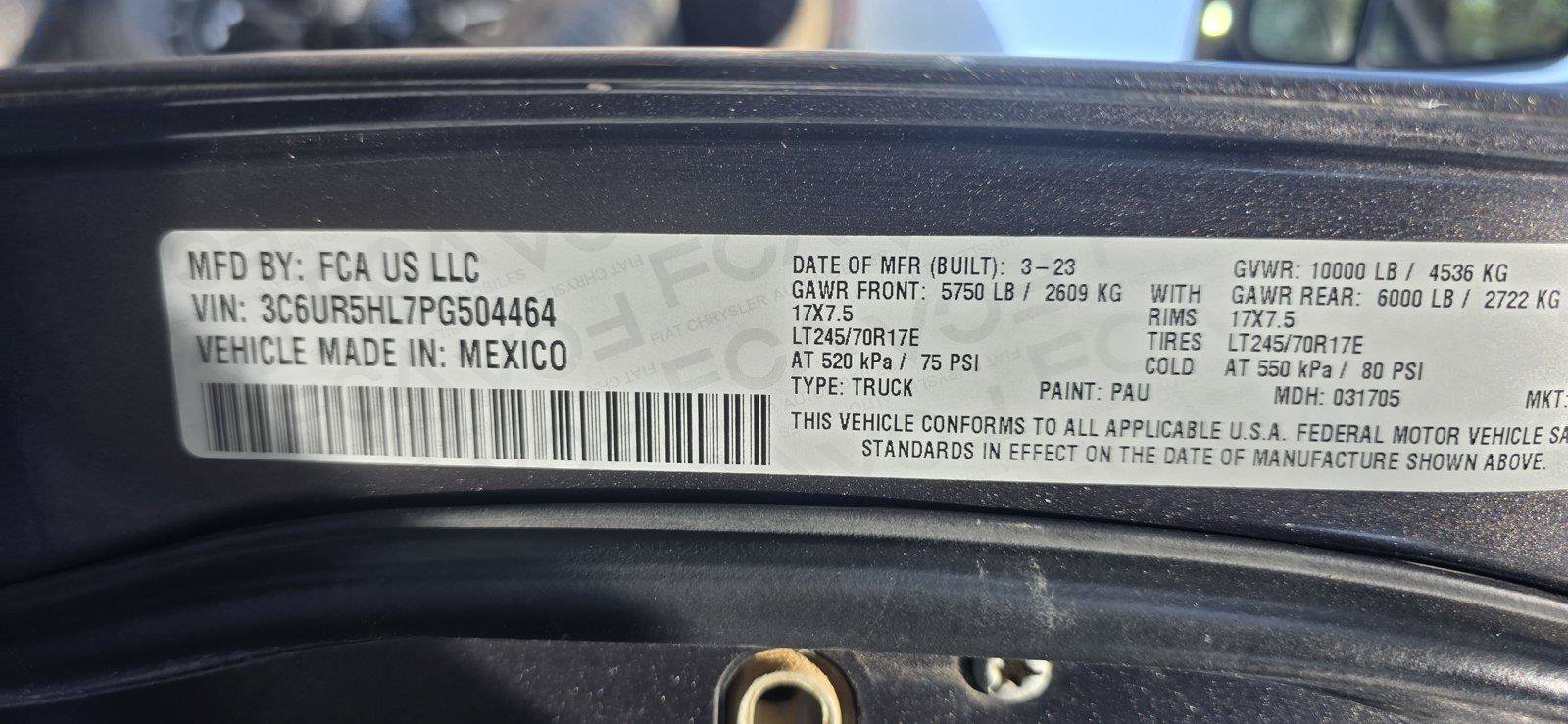 Used 2023 RAM 2500 Tradesman AWD/4WD image 24