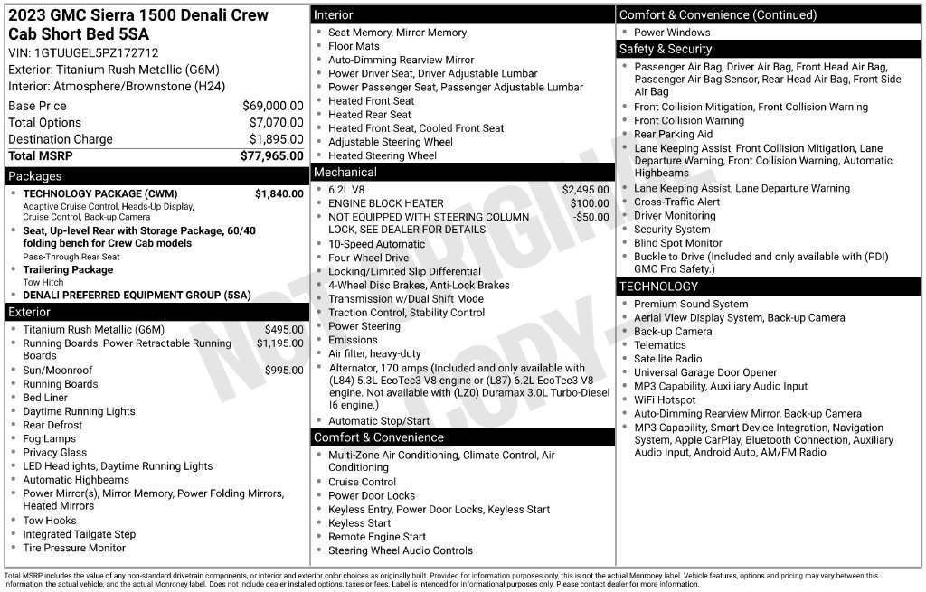 Used 2023 GMC Sierra 1500 Denali w/ Technology Package AWD/4WD image 6