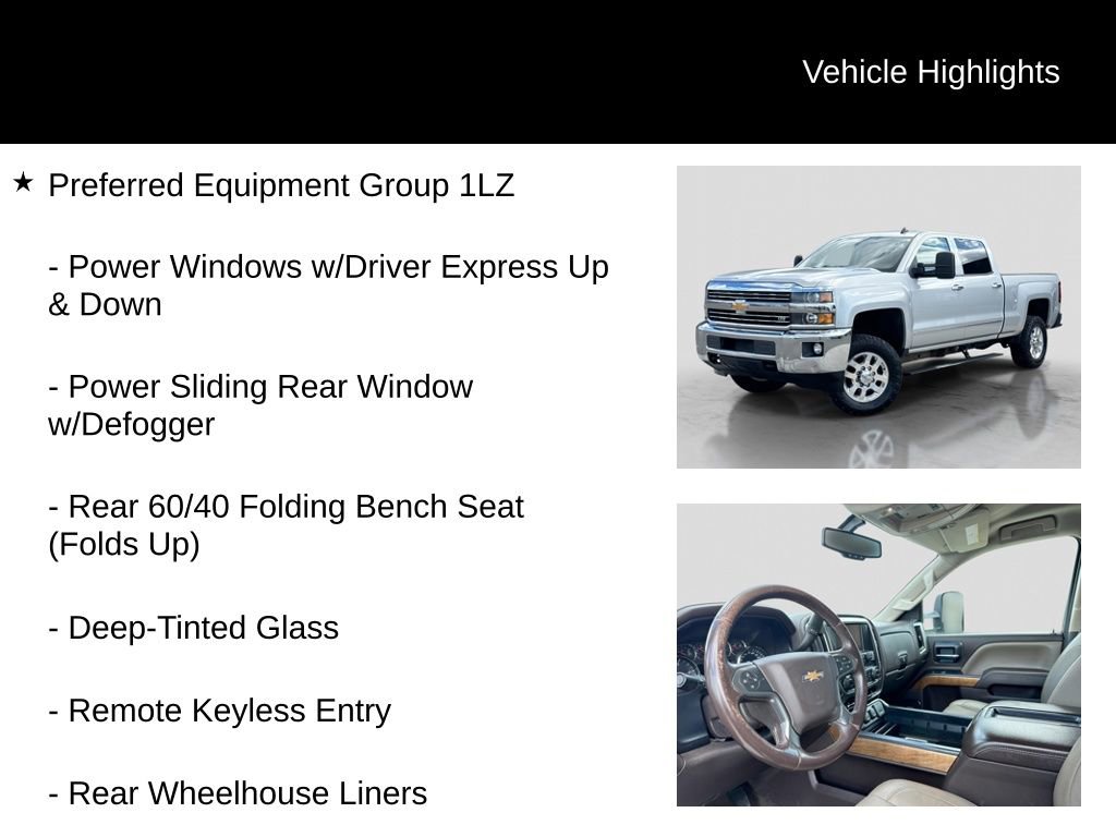 Used 2015 Chevrolet Silverado 2500 LTZ w/ Duramax Plus Package AWD/4WD image 6