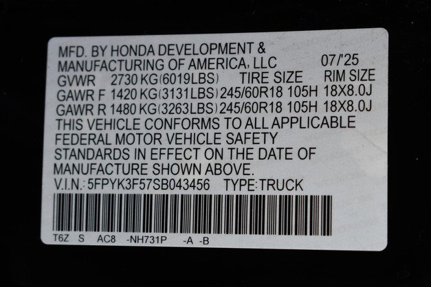 Used 2025 Honda Ridgeline RTL image 34