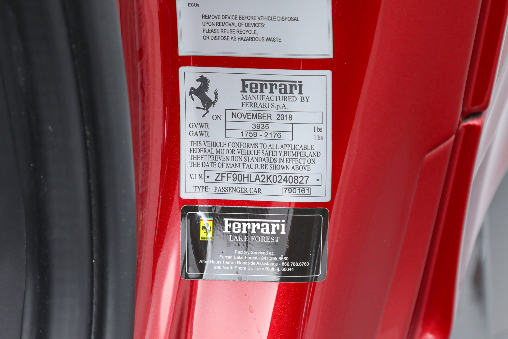 Certified 2019 Ferrari 488 Pista image 74