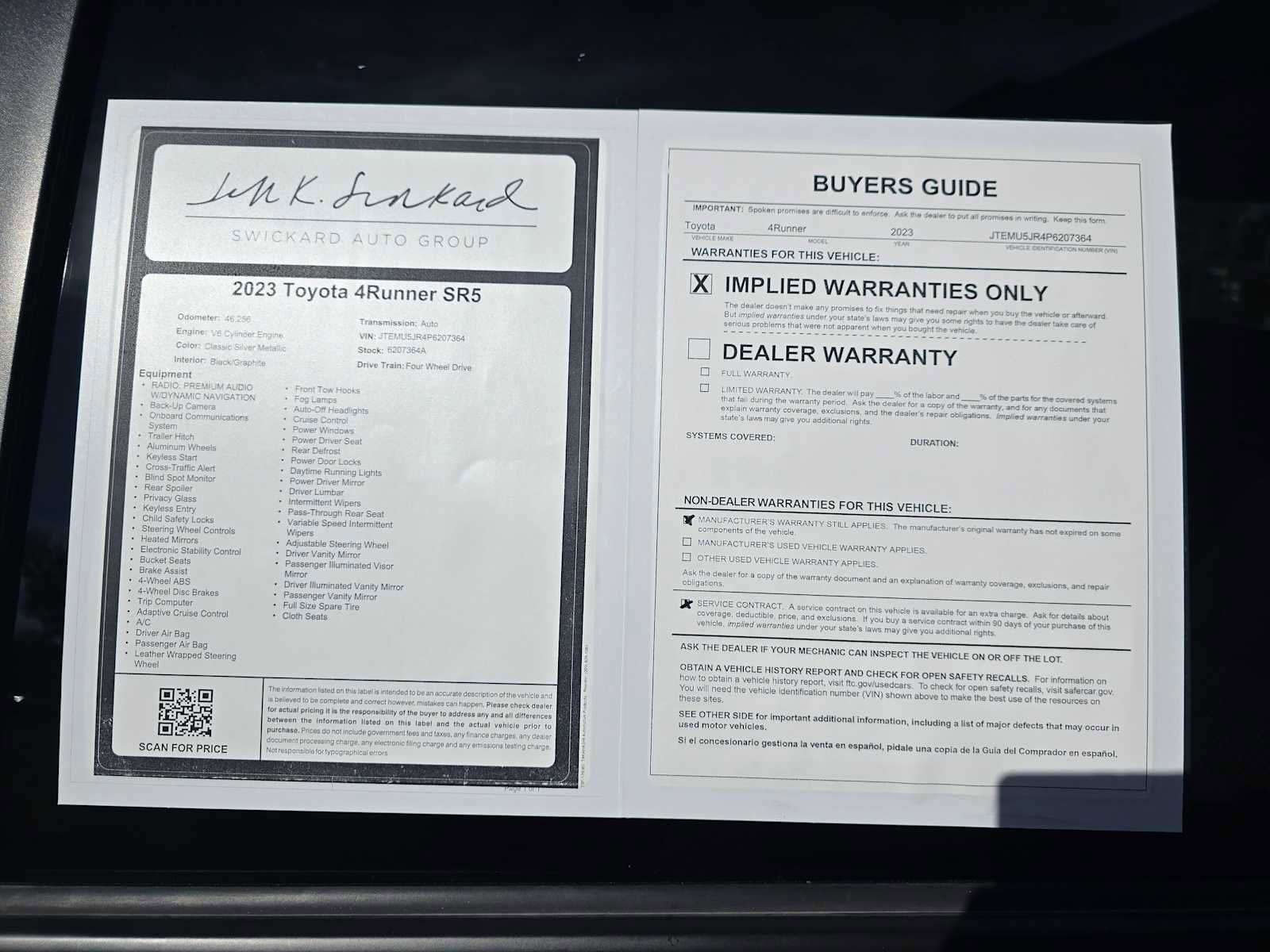 Used 2023 Toyota 4Runner SR5 image 19