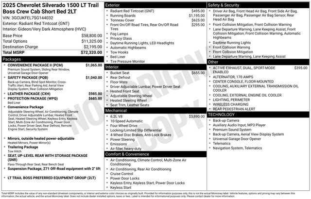 Used 2025 Chevrolet Silverado 1500 LT Trail Boss w/ Convenience Package II image 5