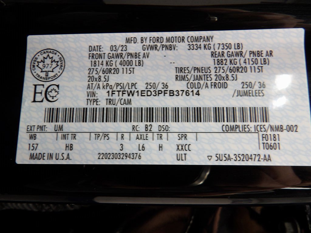 Used 2023 Ford F150 Lariat w/ Equipment Group 502A High image 56