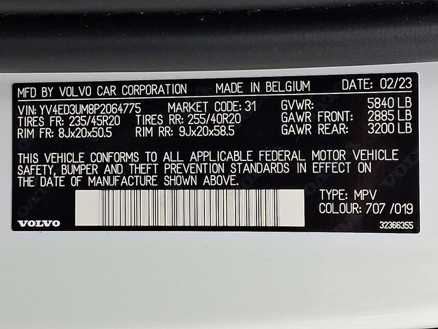 Certified 2023 Volvo XC40 Recharge Ultimate w/ Protection Package Premier AWD/4WD image 27
