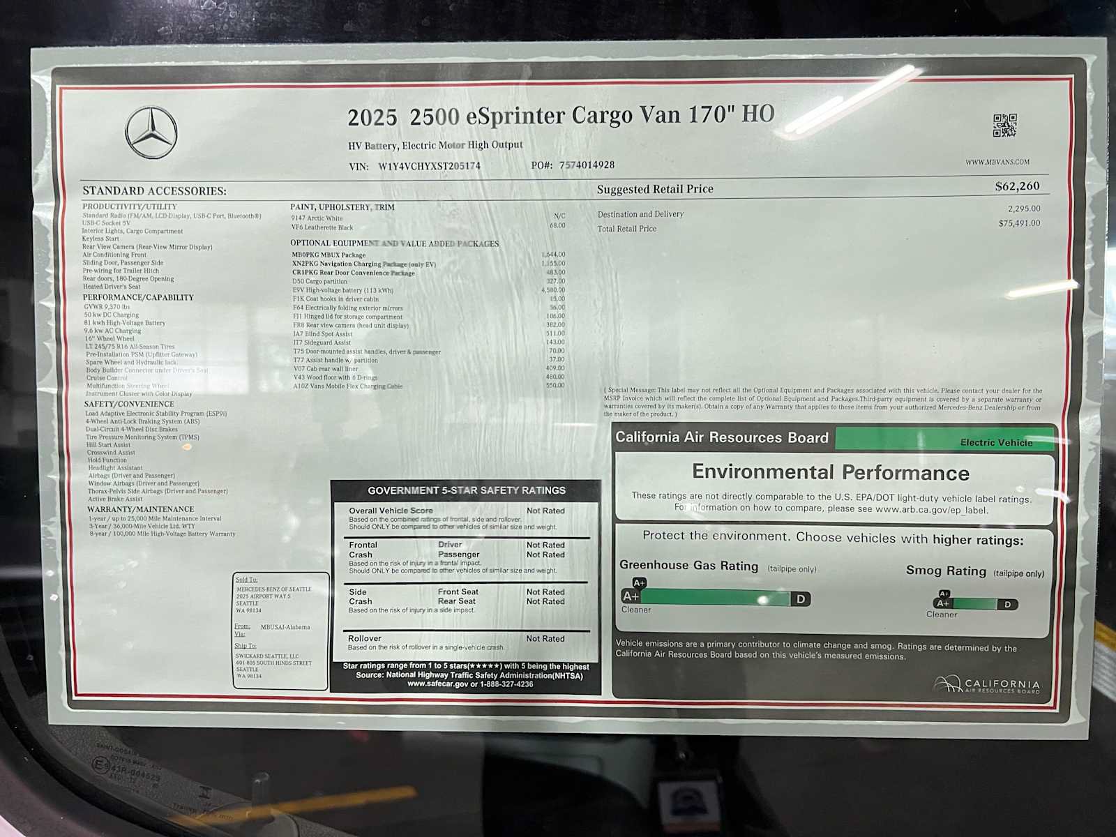 New 2025 Mercedes-Benz eSprinter 170 Cargo image 36