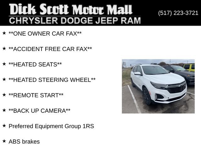 Used 2022 Chevrolet Equinox RS w/ LPO, Floor Liner Package image 2