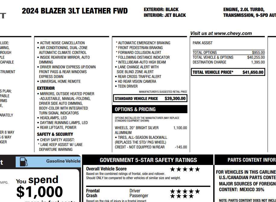 Used 2024 Chevrolet Blazer LT image 2