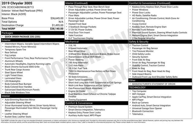 Used 2019 Chrysler 300 S image 10