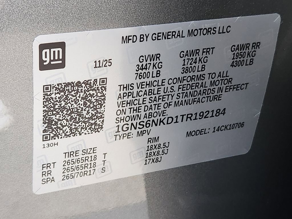 New 2026 Chevrolet Tahoe LT w/ Comfort Package image 35