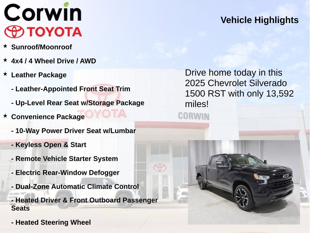 Used 2025 Chevrolet Silverado 1500 RST w/ Convenience Package II AWD/4WD image 6