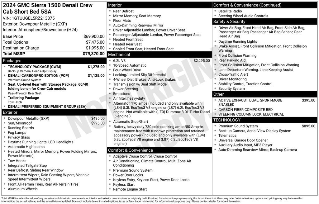 Certified 2024 GMC Sierra 1500 Denali w/ Technology Package image 8
