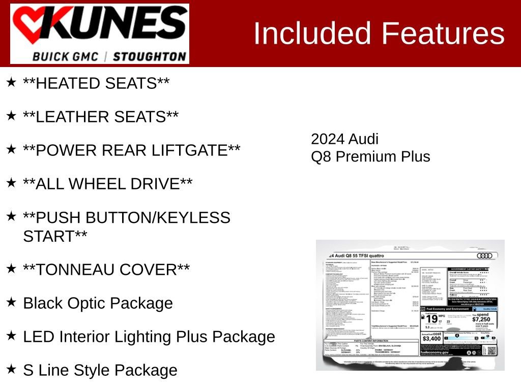 Used 2024 Audi Q8 Premium Plus w/ Premium Plus Package image 3