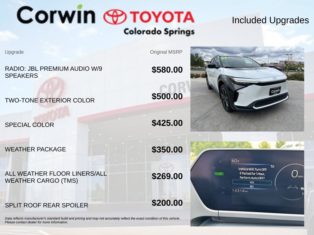 Used 2023 Toyota bZ4X AWD w/ Weather Package image 4