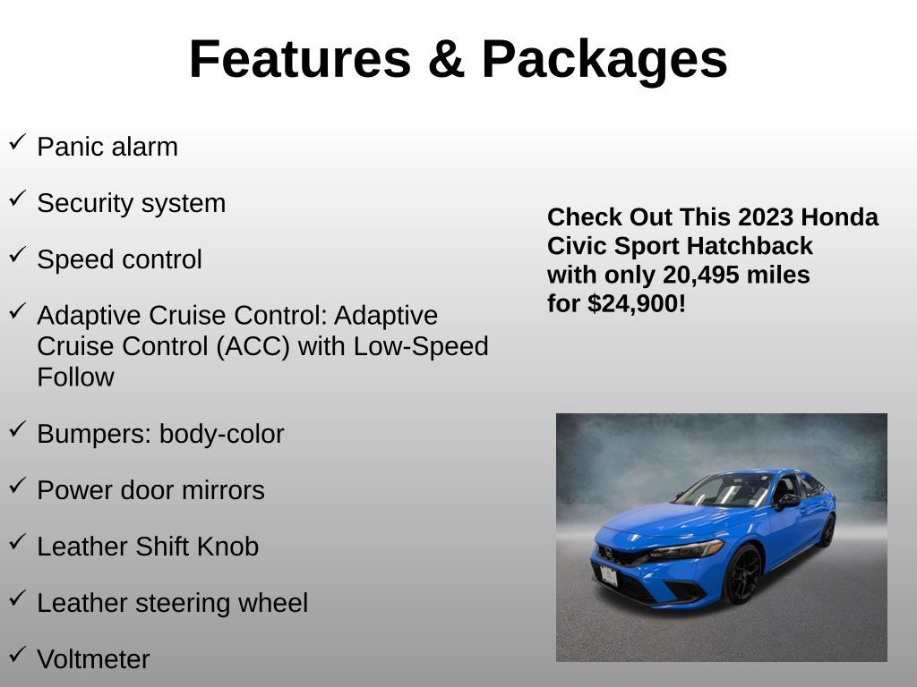Certified 2023 Honda Civic Sport image 20