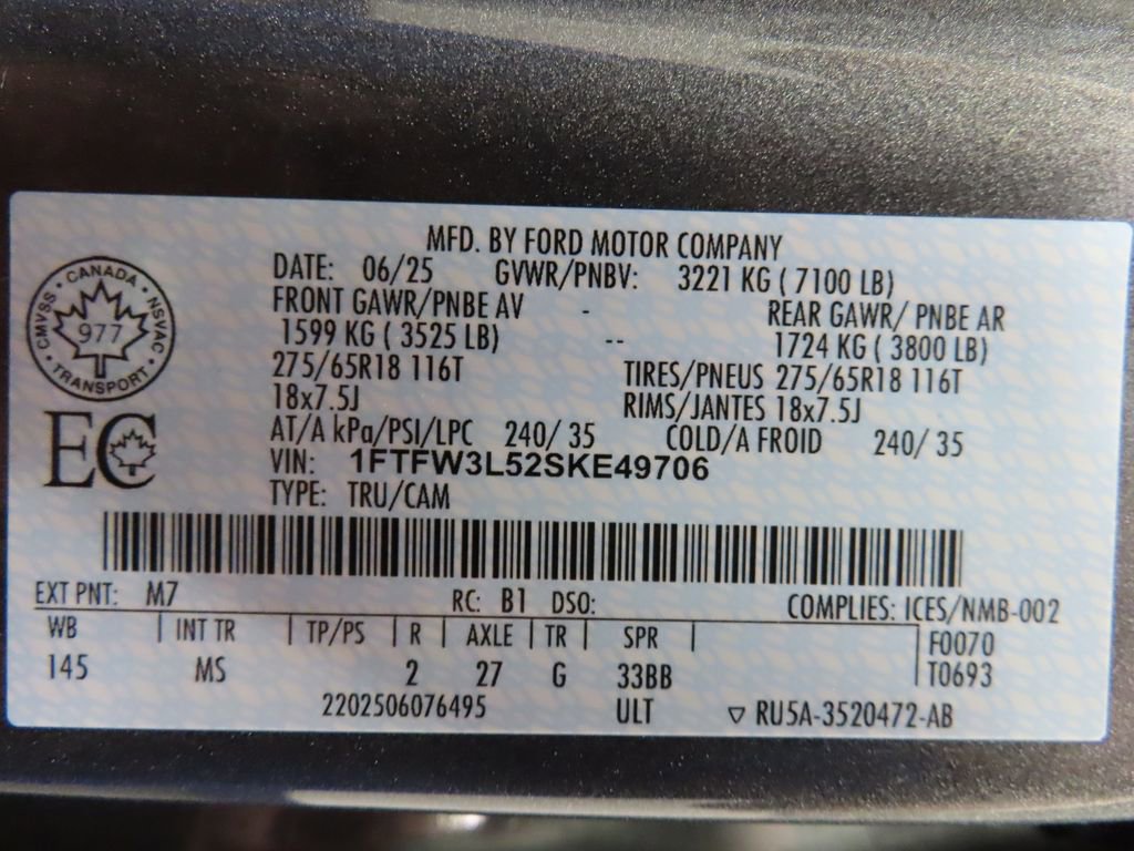 Used 2025 Ford F150 XLT w/ Equipment Group 301A Standard AWD/4WD image 65
