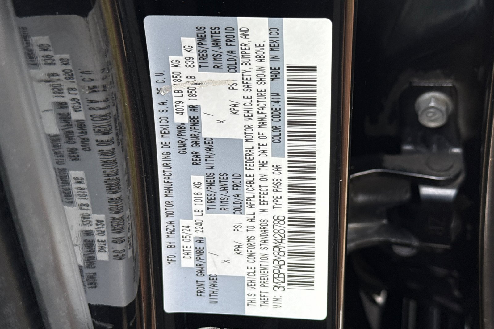 Used 2024 MAZDA MAZDA3 s FWD image 27