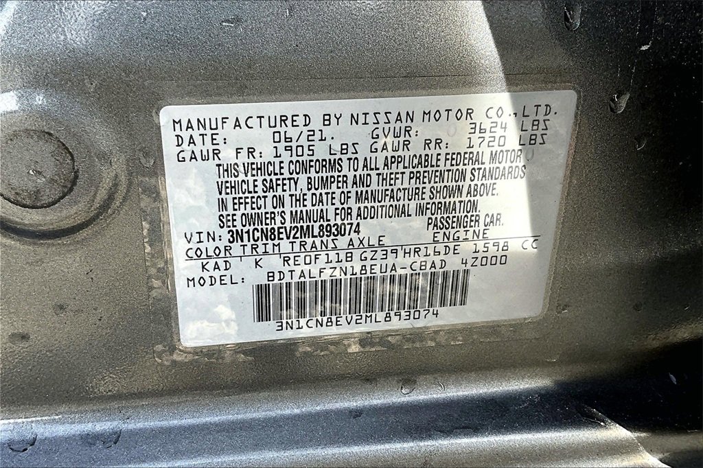 Used 2021 Nissan Versa SV image 29