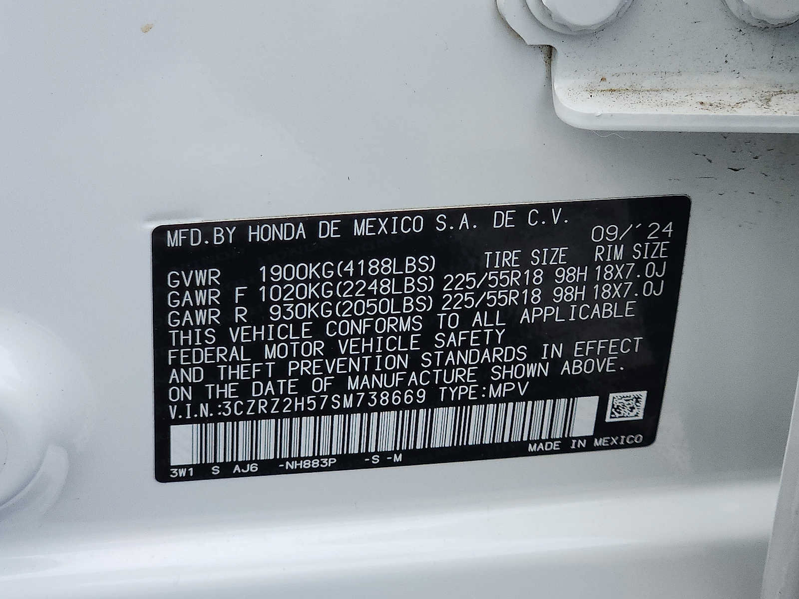 Certified 2025 Honda HR-V Sport image 27