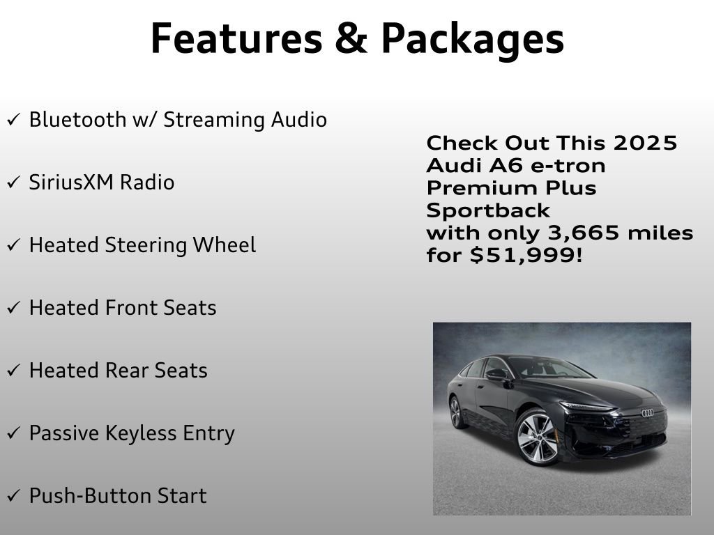 Used 2025 Audi A6 e-tron Premium Plus w/ Premium Plus image 12