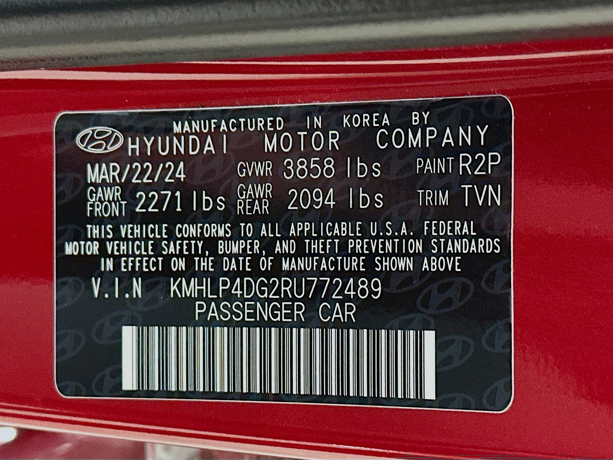 Certified 2024 Hyundai Elantra Limited FWD image 32