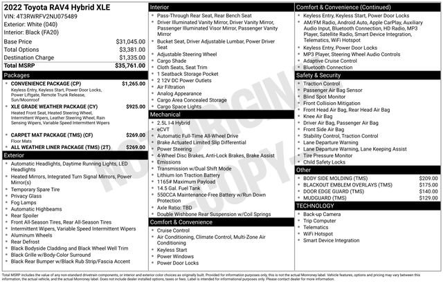 Used 2022 Toyota RAV4 XLE w/ Convenience Package image 30