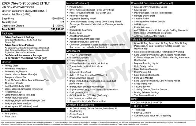 Used 2024 Chevrolet Equinox LT FWD image 30